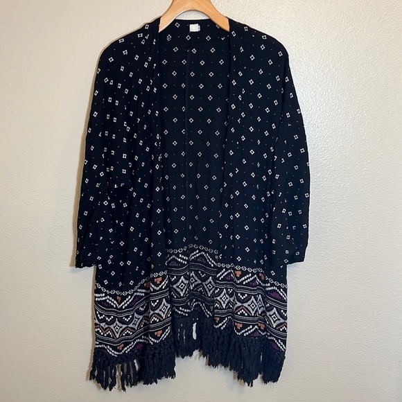 Roxy Swim Coverup Open Front Kimono - Picture 1 of 16